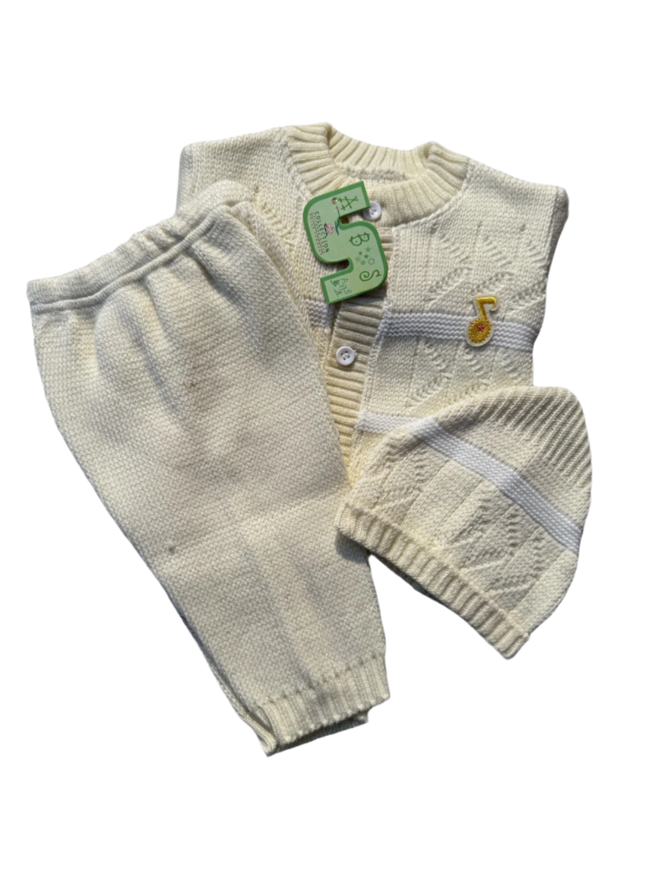 Acrylic Wool Cardigan Set