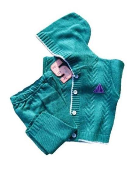 Baby Woollen Hoddie set 2pc