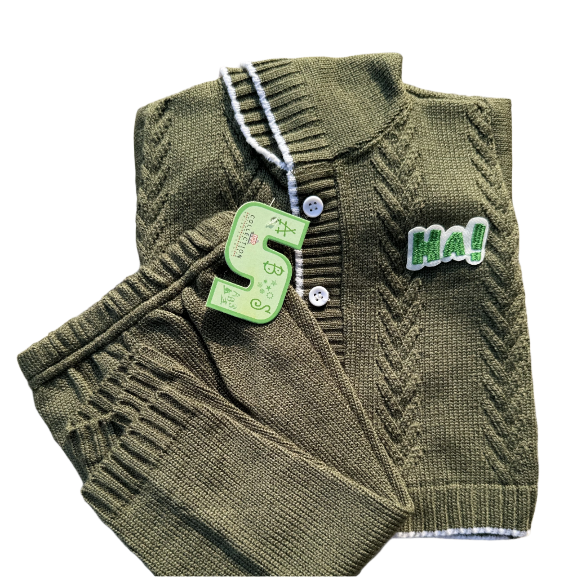 Baby Woollen Hoddie set 2pc